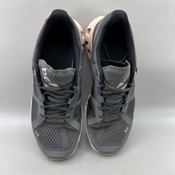 On Running Cloudflow Shoes Women Size 7 Gray Pink Comfort Lightweight Sneakers - Picture 5 of 9